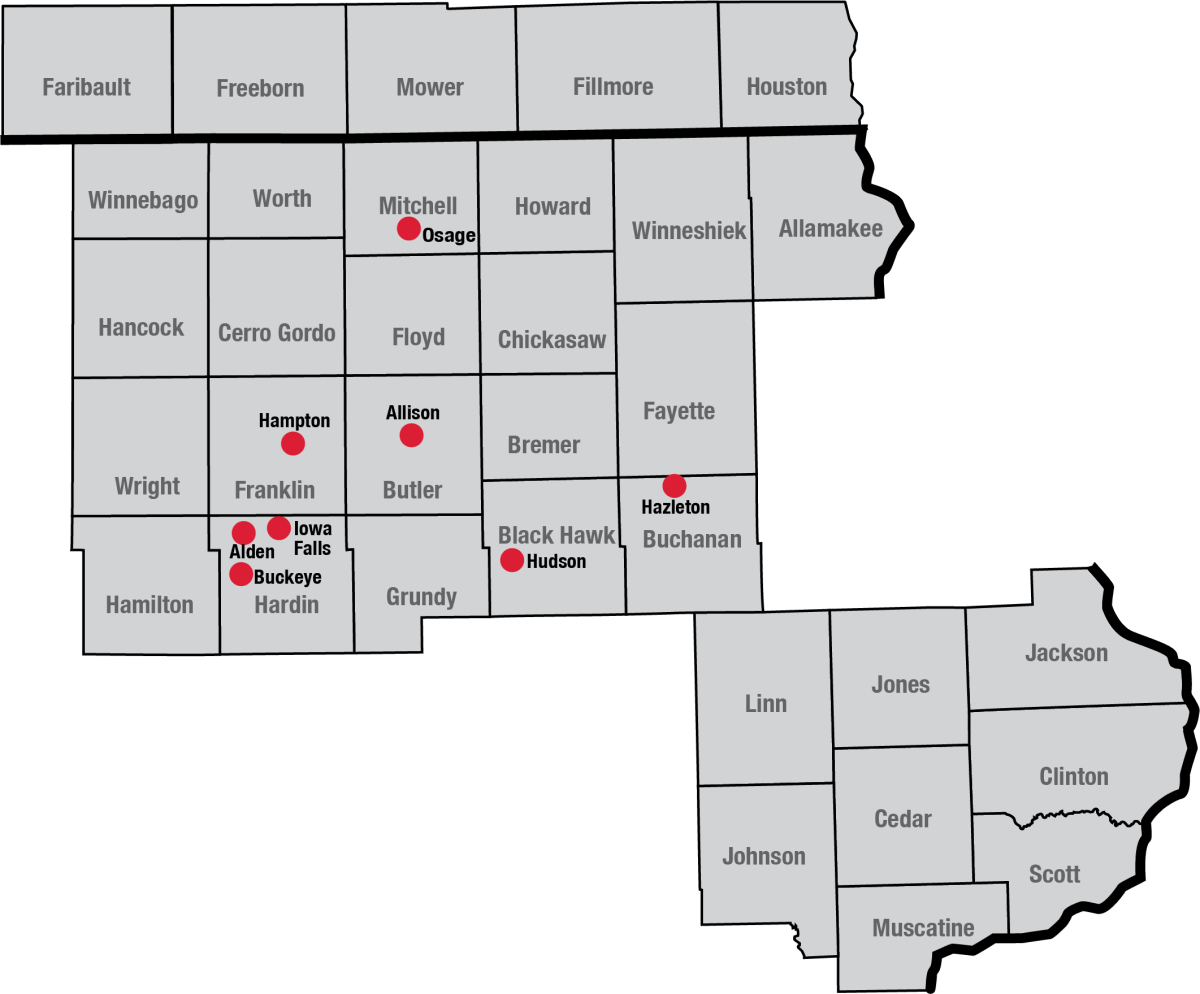 AgVantage FS FAST STOP locations map